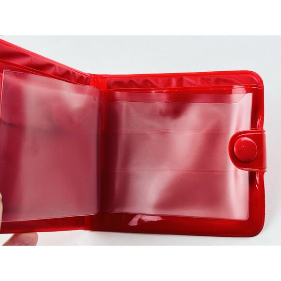 Hello Kitty Vinyl Snap Wallet Card Holder Red Vintage Sanrio 2003 Kimono Dress H - Picture 8 of 12